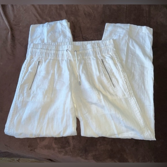 NWOT Athleta Cabo Linen Wide-leg Calla Lily White
Pants S/447244-04 SIZE 14 - Picture 10 of 11